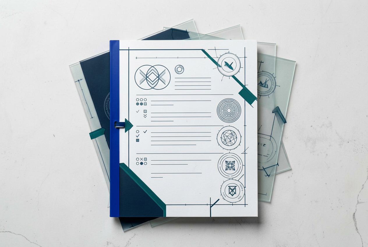 Documento técnico conceitual com camadas de rastreabilidade